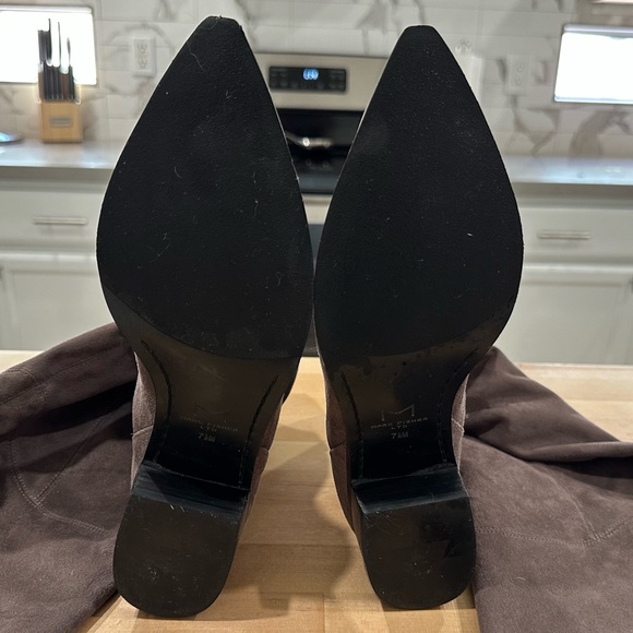 Marc Fisher Yakira Faux Suede Over-the-Knee Boots Size 7.5M Brownish Gray - Picture 12 of 15